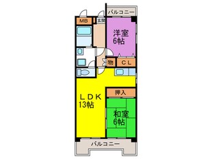 さくらハイツの物件間取画像